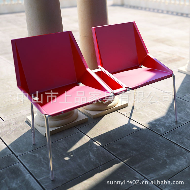 廠傢直銷青島[SP-UC010a]美觀耐用二人位塑料排椅 戶外公園休閒椅批發・進口・工廠・代買・代購