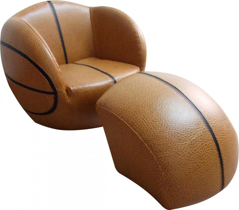 廠傢直銷半圓腳踏兒童籃球沙發創意造型美國P2環保標準標準籃球皮批發・進口・工廠・代買・代購