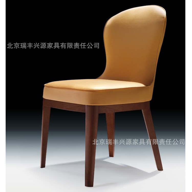 北京高端傢具生產廠傢實木框架皮質佈藝可定製餐椅中式風格批發・進口・工廠・代買・代購