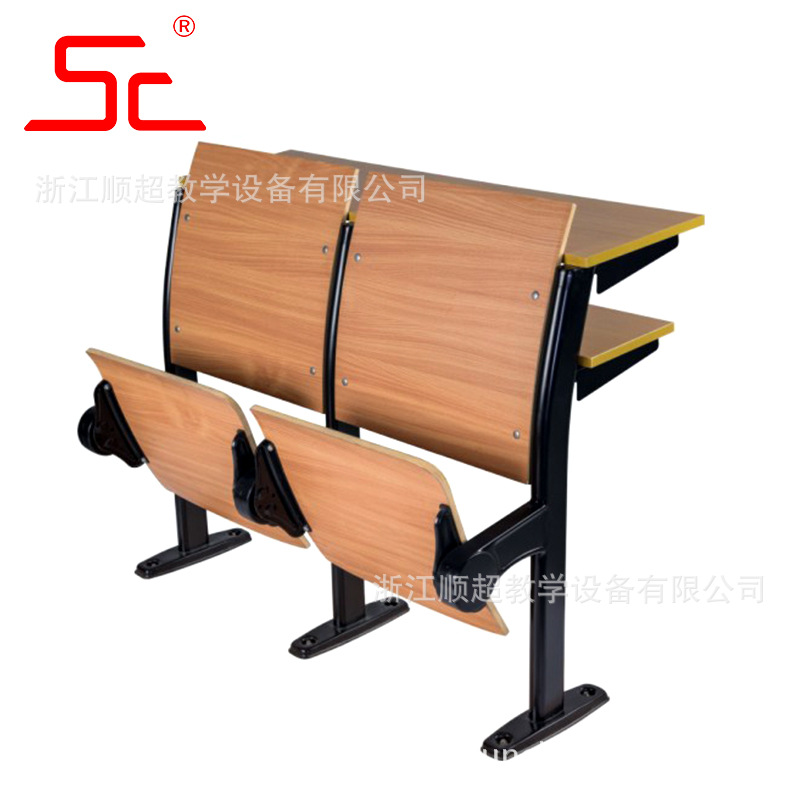 順超廠傢定製鋼管豪華階梯教學椅自重翻板椅連排課桌椅優質多層板工廠,批發,進口,代購