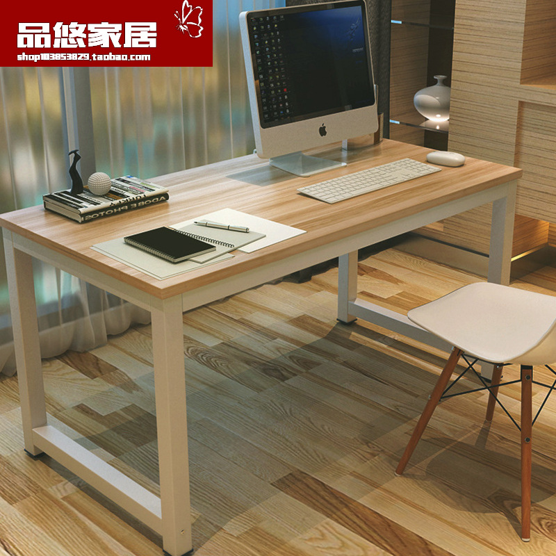 簡約現代鋼木桌傢用電腦書桌 寫字臺 辦公會議桌 簡易培訓桌餐椅批發・進口・工廠・代買・代購