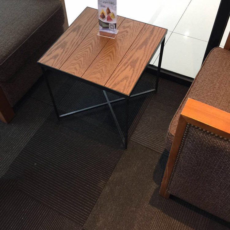 歐式實木正方形傢用木紋餐桌 復古做舊咖啡廳餐飲店桌子可定製批發・進口・工廠・代買・代購