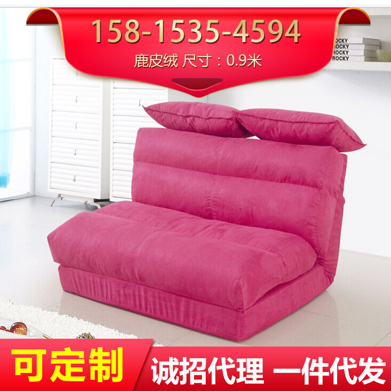 小戶型多功能折疊沙發床雙人日式佈藝沙發床0.9米原生棉工廠直營工廠,批發,進口,代購
