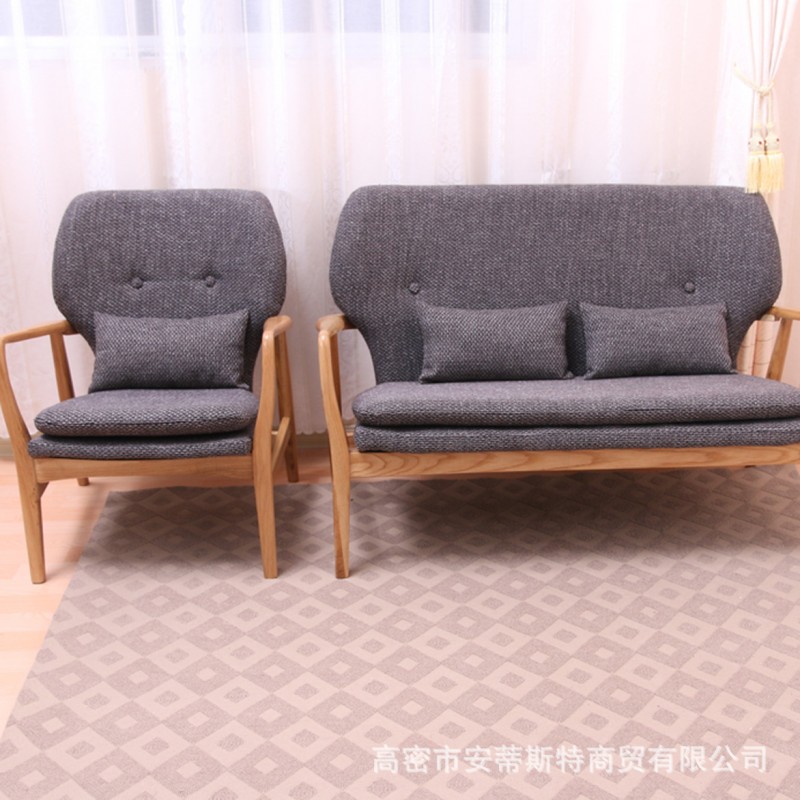 丹麥沙發椅組合 軟包佈藝懶人椅 傢用簡約 客廳陽臺休閒實木椅子工廠,批發,進口,代購