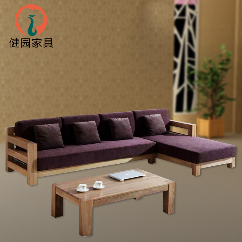 實體工廠定做 實木組合沙發 簡約全實木沙發傢具工廠,批發,進口,代購