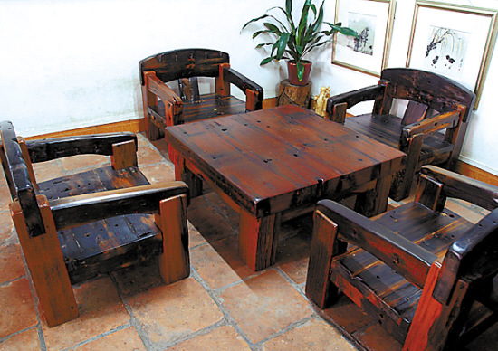 世傢船木實木沙發,實木沙發，古典形，適用於客廳批發・進口・工廠・代買・代購