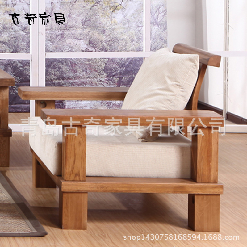 實木沙發 白橡木組合沙發 歐式沙發客廳傢具 工廠直銷 一件代發批發・進口・工廠・代買・代購