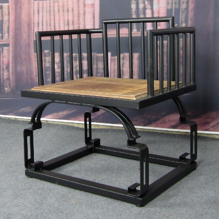 鐵藝復古沙發組合客廳做舊實木咖啡廳餐廳桌椅休閒靠背椅茶幾組合批發・進口・工廠・代買・代購
