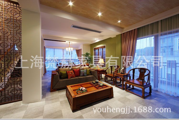 上海 中式 樣板房 傢具 中式 客廳傢具 中式 沙發 沙發椅	a126批發・進口・工廠・代買・代購