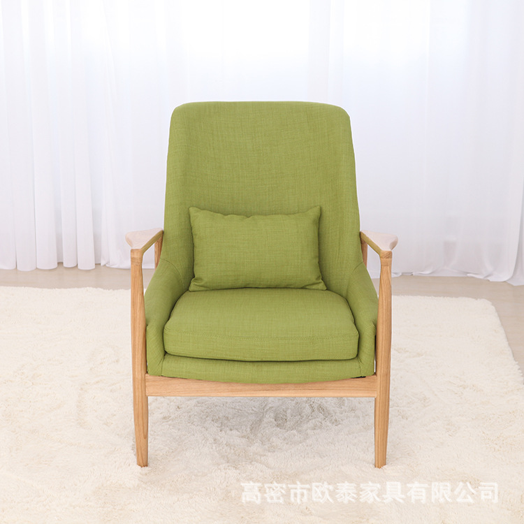 山東實木傢具生產 簡約沙發  休閒沙發 單人可來圖加工批發・進口・工廠・代買・代購