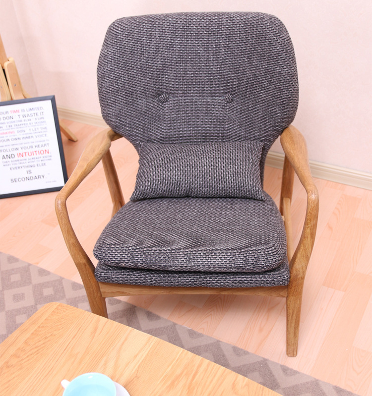 廠傢直銷傢具餐椅高檔水曲柳簡約單人位沙發椅休閒椅批發・進口・工廠・代買・代購