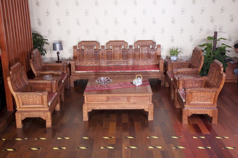 非洲黃花梨 刺蝟紫檀如意沙發十套裝組合 古典傢具 客廳辦公沙發批發・進口・工廠・代買・代購