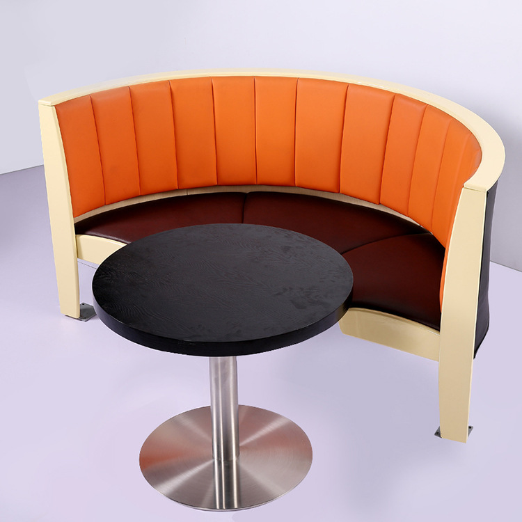 現代咖啡廳沙發卡座桌椅 肯德基快餐店沙發可定製批發餐廳傢具批發・進口・工廠・代買・代購