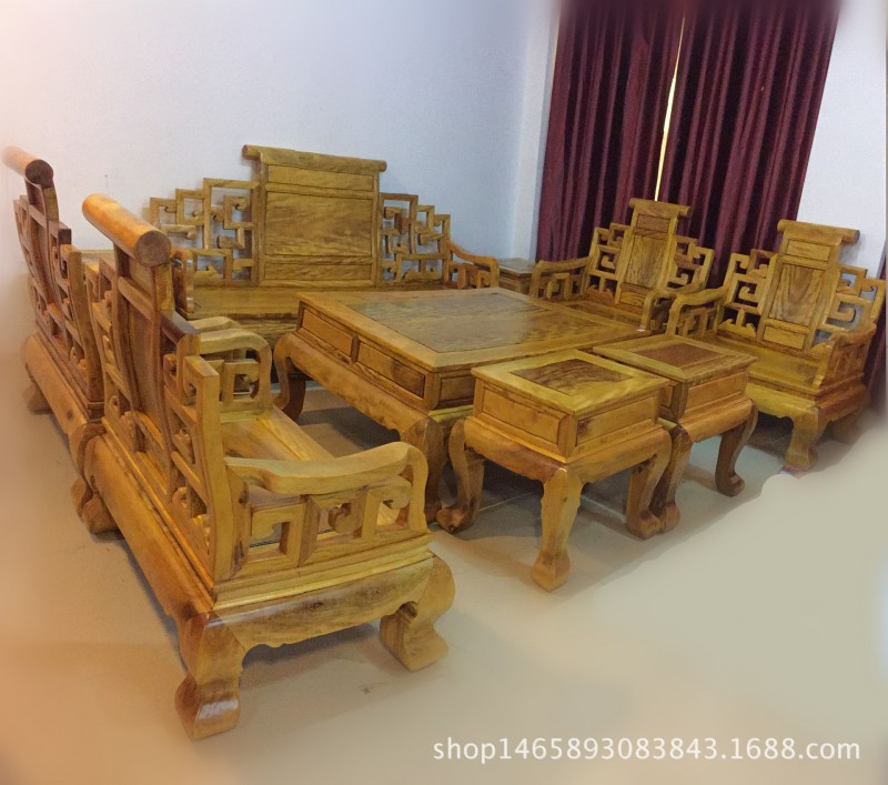 中式仿古傢具/山水楠木沙發/金絲楠木傢具/卷書寶座/實木10件套工廠,批發,進口,代購