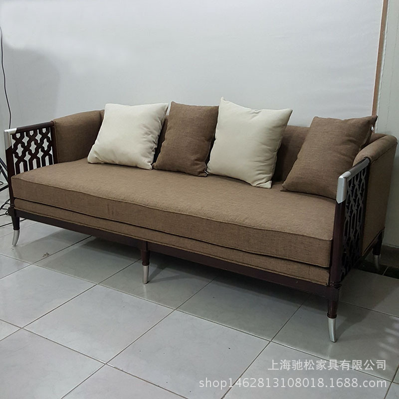 新中式沙發會所酒店傢具簡約佈藝沙發組合美式宜傢美克美傢沙發批發・進口・工廠・代買・代購