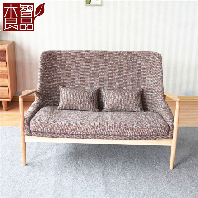 星燁傢具定製雙人歐式丹麥實木小沙發 柔軟客廳臥室沙發批發・進口・工廠・代買・代購