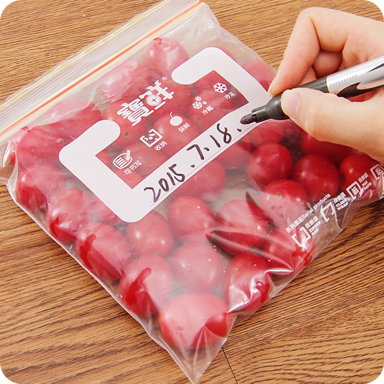 廚房自封冷凍食品用水果保鮮袋透明可寫字密封袋一件代發 3552-4工廠,批發,進口,代購