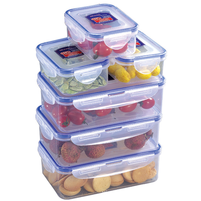 廚房保鮮盒塑料長方形微波爐冰箱食品收納密封盒工廠,批發,進口,代購