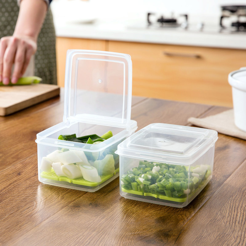 出口日本SANADA 冰箱收納盒 長方形食品水果保鮮盒有蓋塑料密封盒工廠,批發,進口,代購