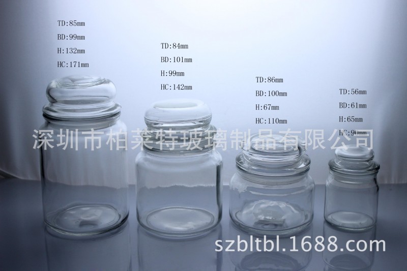 500ML玻璃茶葉罐，密封儲物罐，帶蓋包裝玻璃罐批發・進口・工廠・代買・代購