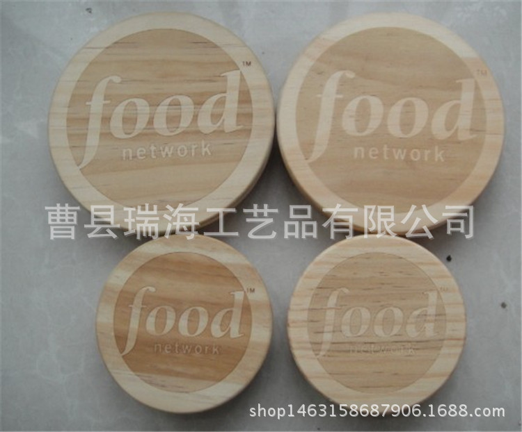 密封蓋竹木質 多規格圓形木蓋杯蓋 廠傢直銷 質量保證可加logo工廠,批發,進口,代購