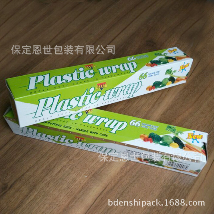 plastic wrap pe保鮮膜 食品用 大卷保鮮膜 30cm*300m彩盒鋸條裝工廠,批發,進口,代購