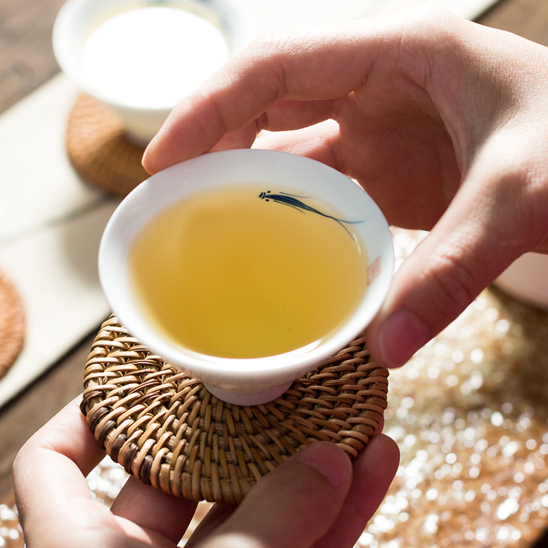 景德鎮手繪白瓷鬥笠魚杯陶瓷功夫茶具茶杯品茗杯茶碗主人杯批發・進口・工廠・代買・代購