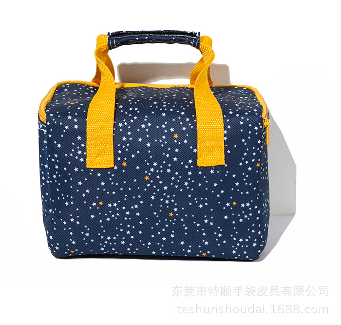 2016新款韓國漫天星加厚手提飯盒袋便當包小號保溫方形手拎袋批發・進口・工廠・代買・代購
