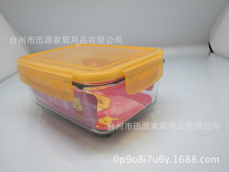 推薦供應300ml微波爐飯盒 耐熱玻璃飯盒 長方形玻璃保鮮盒批發・進口・工廠・代買・代購