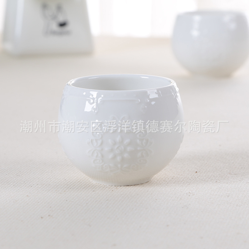 德賽爾新品歐式蝴蝶浮雕陶瓷茶杯水杯特價廠傢直銷工廠,批發,進口,代購