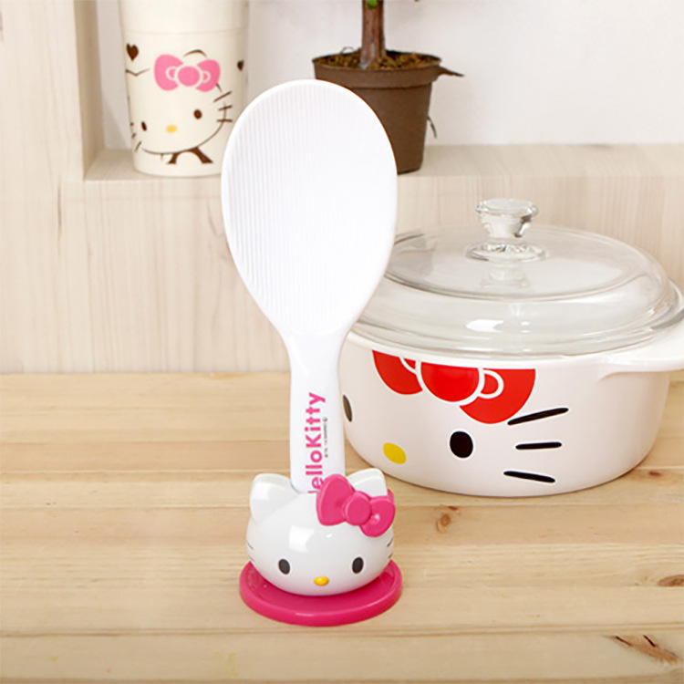 日本進口正品hello kitty 凱蒂貓可愛飯勺 含勺架工廠,批發,進口,代購