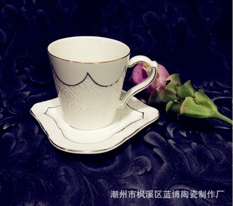 歐式茶杯不規則形下午茶杯碟咖啡牛奶杯陶瓷手工創意杯工廠,批發,進口,代購