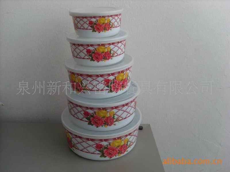 供應五件套密胺冰碗/保鮮盒(storage bowl)工廠,批發,進口,代購