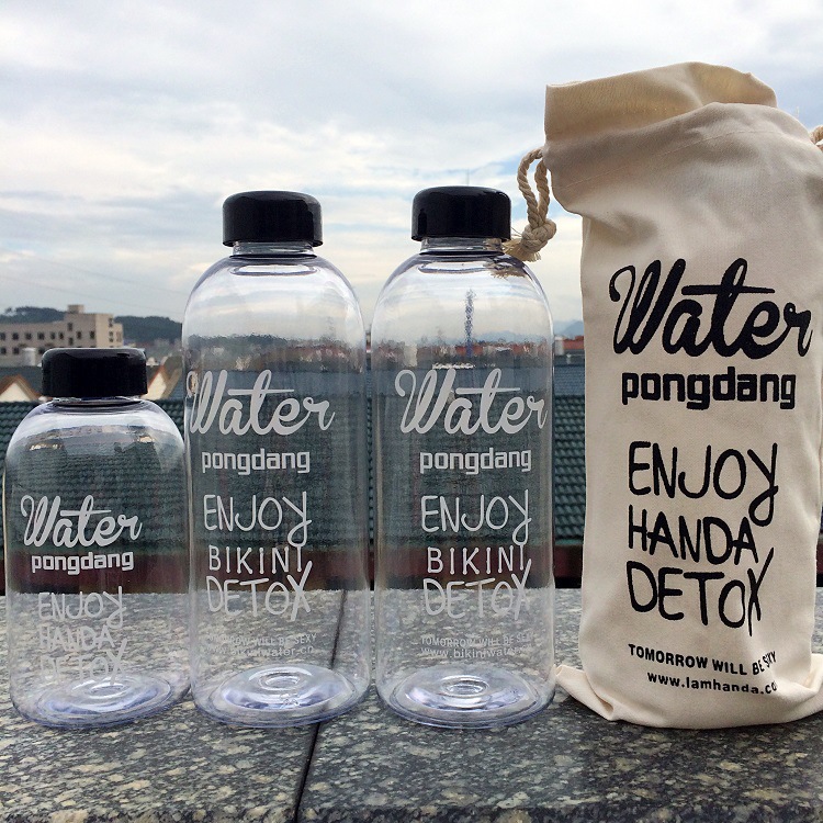 廠傢韓國Pongdang water塑料杯 創意便攜奶茶杯 廣告禮品水杯批發批發・進口・工廠・代買・代購