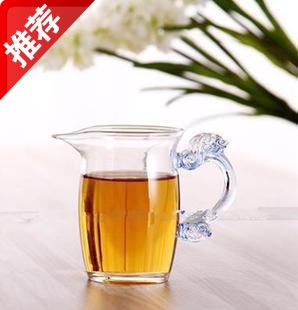 耐高溫玻璃龍把公道杯 耐熱玻璃尖嘴公杯龍把茶海 玻璃分茶器茶海批發・進口・工廠・代買・代購