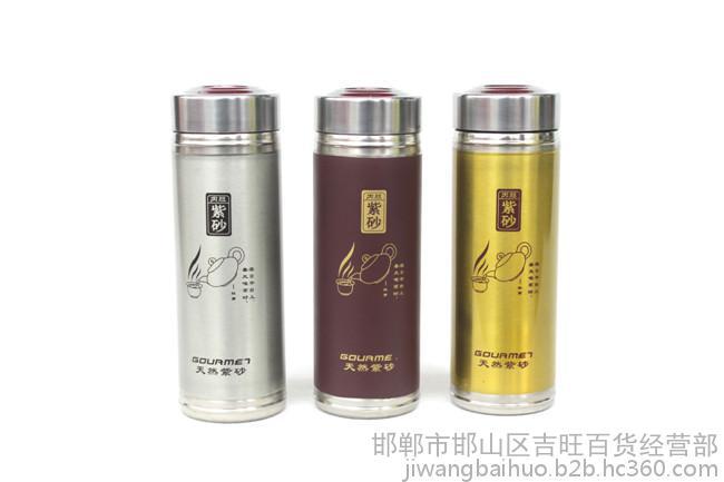 新品紫砂杯不銹鋼保溫杯雙層禮品杯廣告杯定製logo促銷會銷工廠,批發,進口,代購