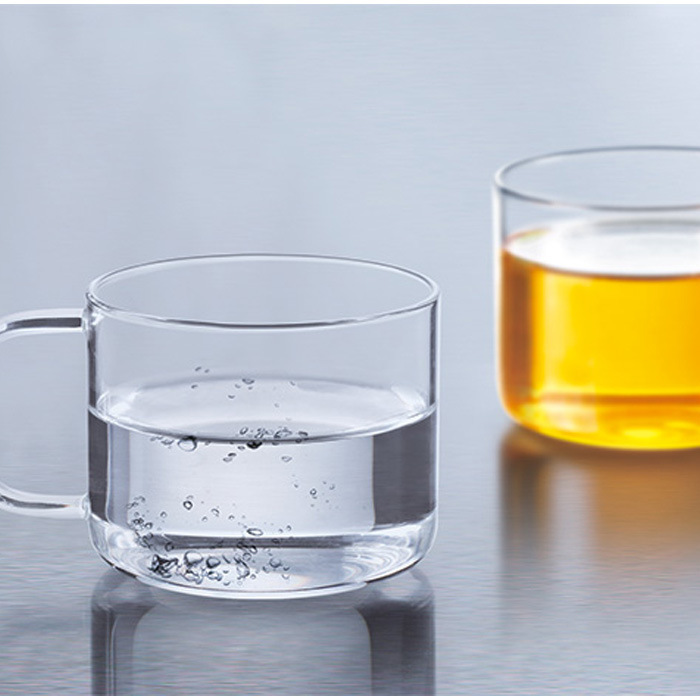 批發耐熱全玻璃 高檔高硼矽花茶紅茶品茗杯透明小茶杯帶手把杯子批發・進口・工廠・代買・代購