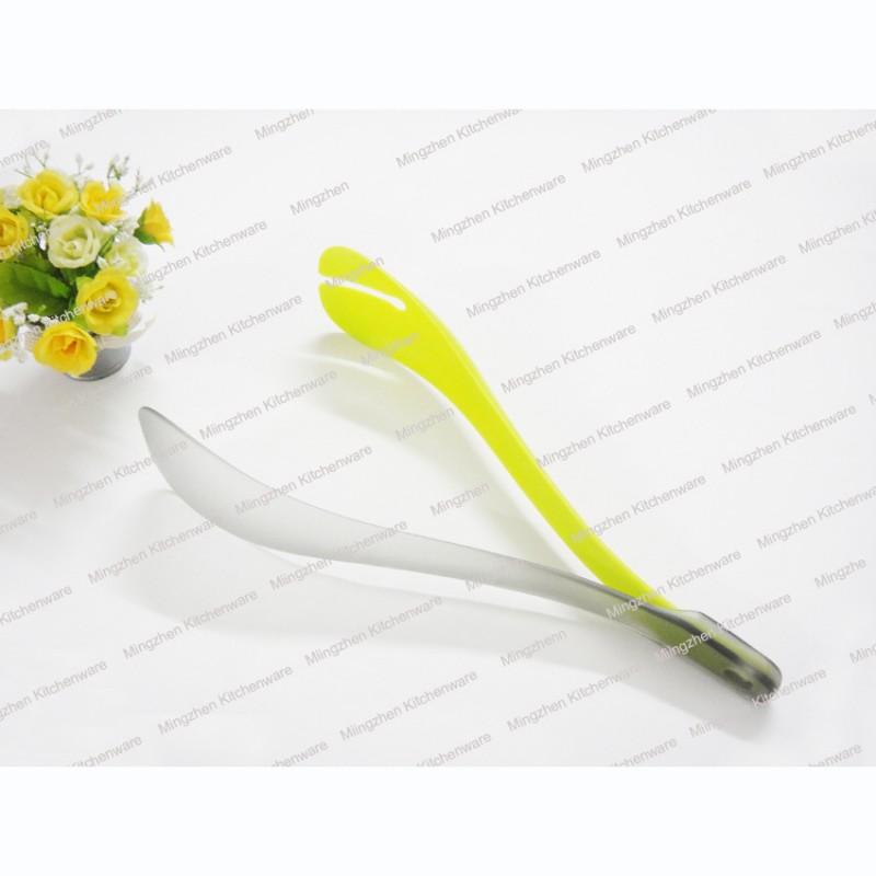 塑料2件沙拉勺叉套裝/可拆卸沙拉夾 Salad spoon fork w/tongs工廠,批發,進口,代購