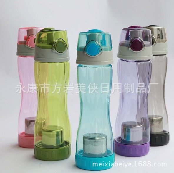 名品嘉俊同款 便攜式冷熱兩用水杯 500ML 帶濾網泡茶工廠,批發,進口,代購