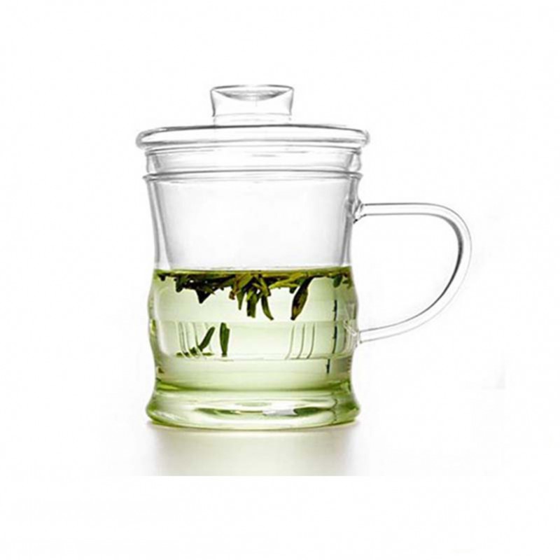 批發整套玻璃茶具 加厚竹節三件辦公套杯 正品馬克透明過濾花茶杯批發・進口・工廠・代買・代購