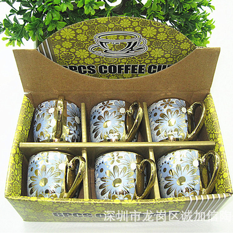 咖啡杯禮盒歐式陶瓷杯小禮品 商業贈品促銷禮品廠傢直銷工廠,批發,進口,代購