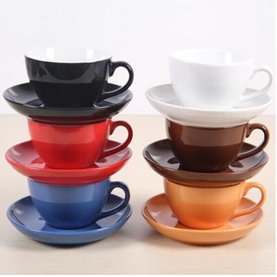 HYU陶瓷咖啡杯碟套裝  咖啡杯  漫咖啡款色釉杯碟工廠,批發,進口,代購