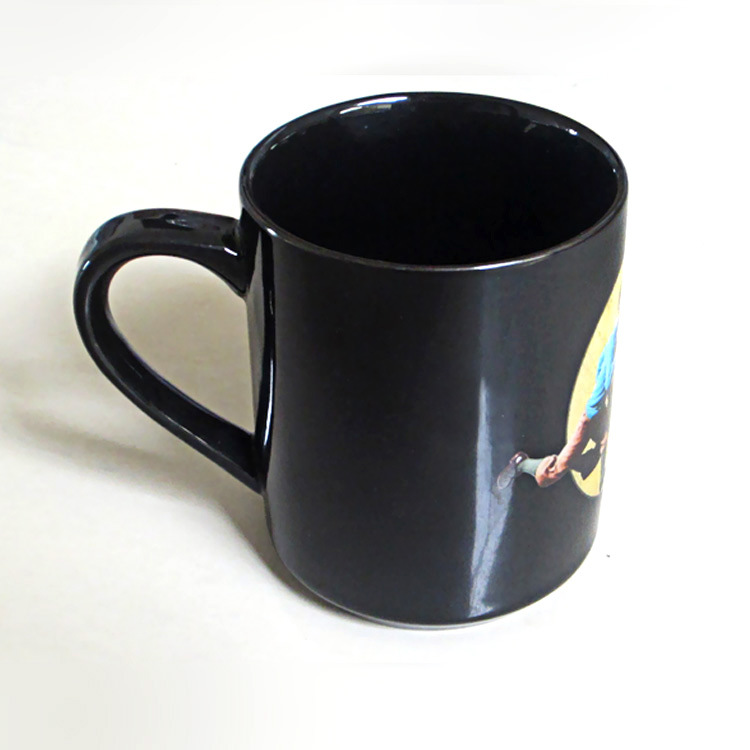 廠傢定製加工陶瓷杯 黑色創意廣告馬克陶瓷杯 批發防燙陶瓷杯工廠,批發,進口,代購