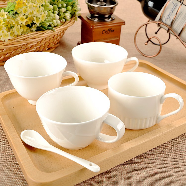 正品純白高檔骨瓷創意簡約咖啡杯茶杯英歐式馬克杯水杯子咖啡單杯工廠,批發,進口,代購