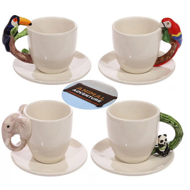 新奇特卡通咖啡杯 創意動物水杯 大象造型馬克杯 陶瓷潮流辦公杯工廠,批發,進口,代購