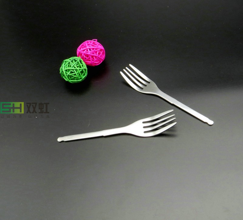 不銹鋼餐具半成品叉勺筷子需要加工 短柄配套塑料 陶瓷柄來樣訂做批發・進口・工廠・代買・代購