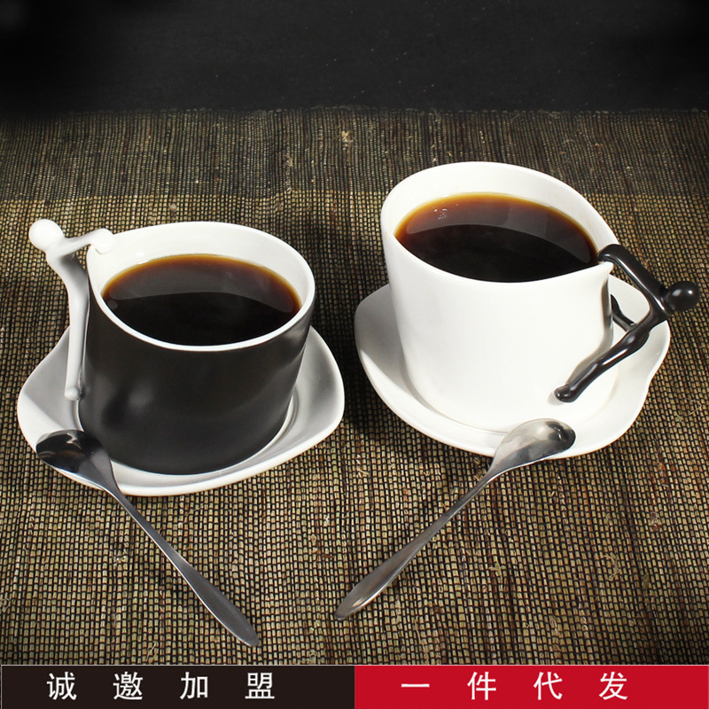 創意禮品下午茶陶瓷杯子 高檔英式咖啡杯碟套裝 定製logo廠傢批發工廠,批發,進口,代購