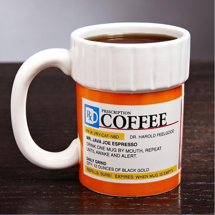 現貨美國大嘴玩具創意陶瓷藥罐馬克杯子Prescription Coffee Mug批發・進口・工廠・代買・代購