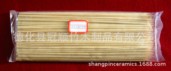 生產各種長度一次性竹簽燒烤簽 3mm直徑竹製燒烤簽工廠,批發,進口,代購
