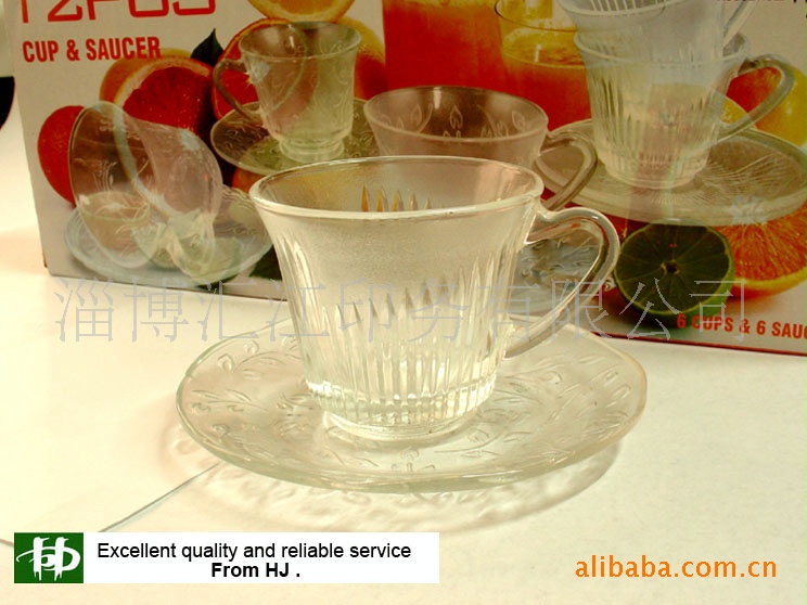 廠傢直銷12頭玻璃茶杯 高檔禮品玻璃杯套裝 耐熱玻璃杯批發・進口・工廠・代買・代購